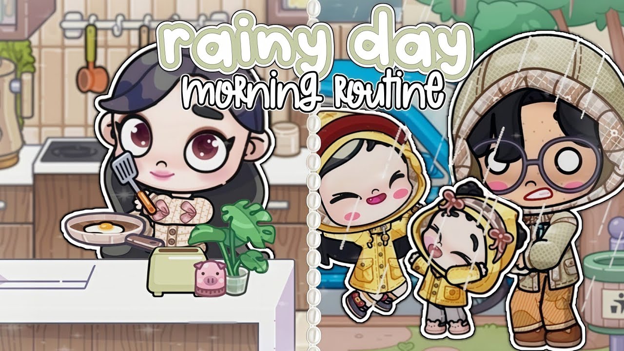 cozy rainy day morning routine 🌧🍁 | Avatar World Roleplay | Pazu | *no voice*