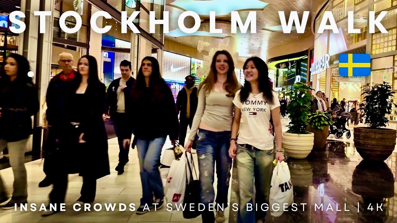 INSANE Crowds at Mall of Scandinavia 😳🇸🇪 | Autumn Break Chaos in Stockholm 4K  