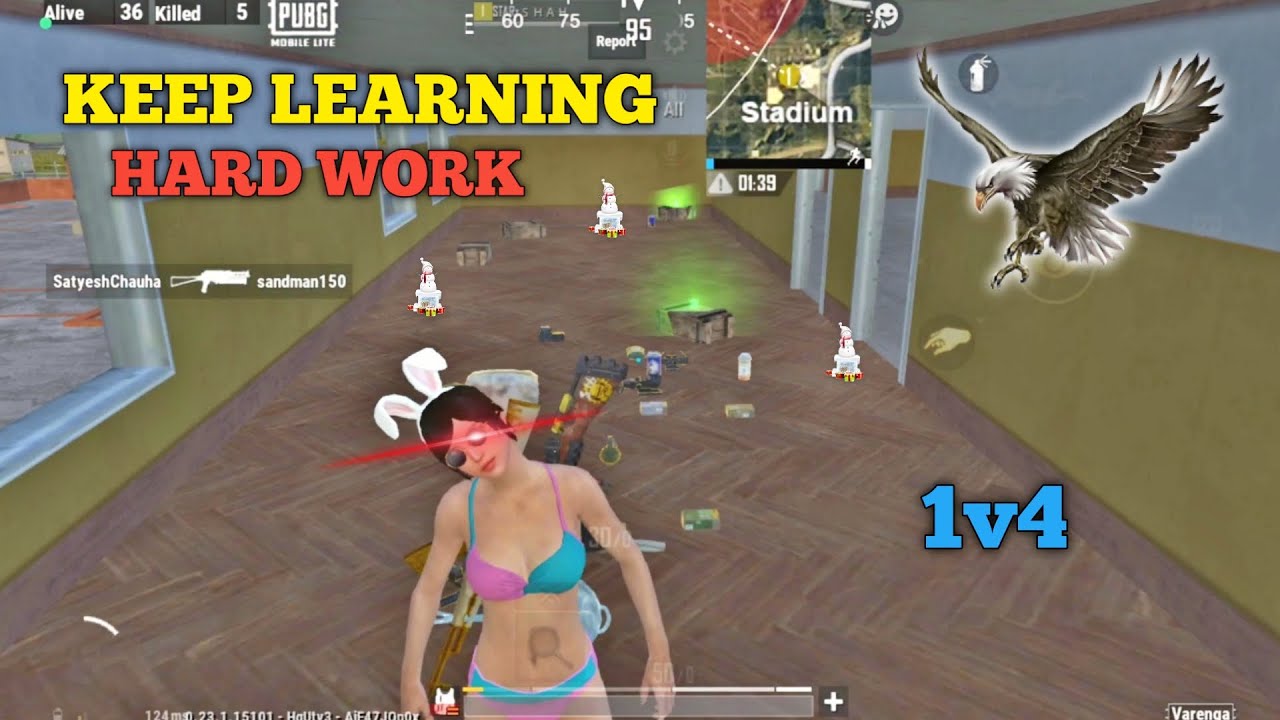KEEP LEARNING HARD WORK 😱🔥1v4 | 5 FINGER CLOW |