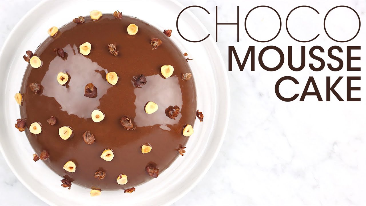 Chocolate Mousse Cake with Hazelnut Streusel, Chocolate Mousse & Mirror Glaze | How To Cuisine