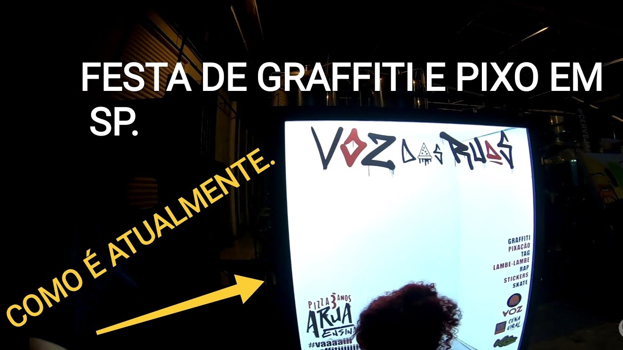 FESTA DE 3 ANOS DO PIZZA COM GRAFFITI. Muito pixo, graffiti , stickers e MC's.