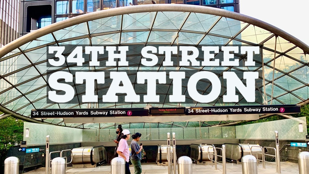 ⁴ᴷ⁶⁰ Riding New York City Subway from Hudson Yards to Times Square Station
