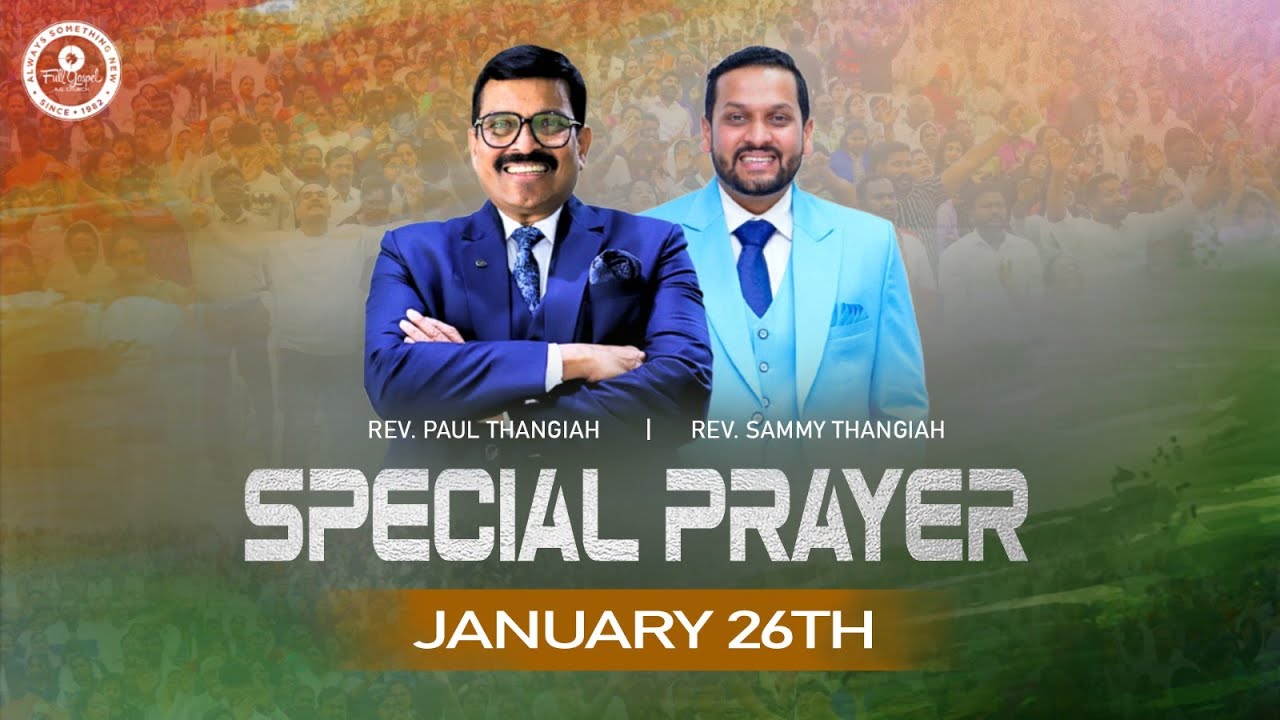 🔴🅻🅸🆅🅴 Special Prayer for Couples | Rev. Paul Thangiah - Pas. Sammy Thangiah - Rev. Prakash