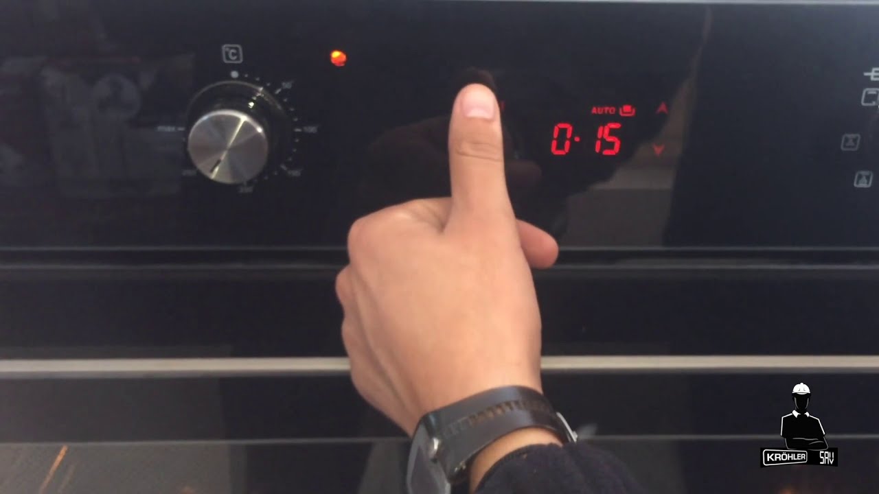 شرح طريقة ضبط الوقت في شاشة فرن كهربائى comment régler l'heure sur l'écran d'un four électrique