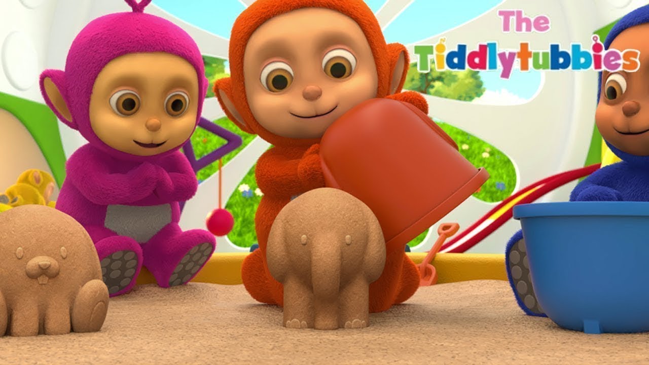 Teletubisie ★ NOWY Tiddlytubbies 3D Season 4! ★ Odcinek 2: Zamki z piasku ★ Kreskówki dla dzieci