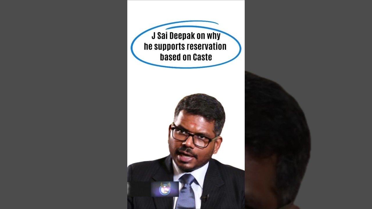 J Sai Deepak on why he supports reservation Based on Caste | #india #bharat #reservation #jsaideepak