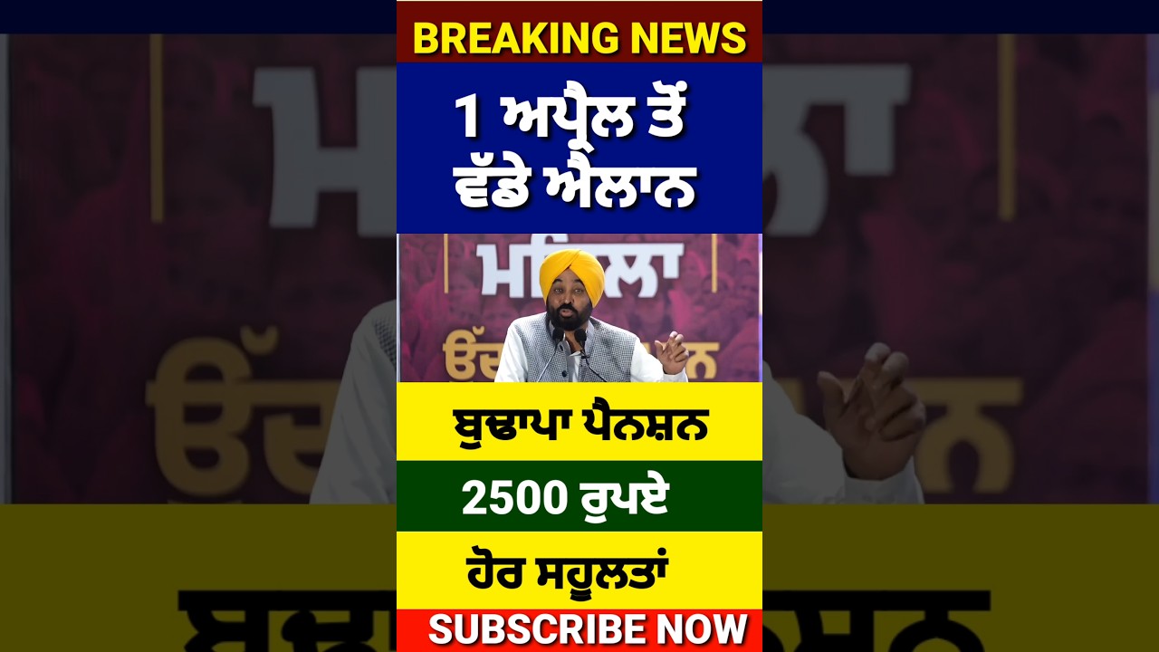 1 ਅਪ੍ਰੈਲ 2026 ਤੋਂ ਲਾਗੂ, 60 ਸਾਲ ਵਾਲਿਆ ਲਈ ਵੱਡੇ ਐਲਾਨ, 300 Pension scheme, Budapa Pension 2026, #pension