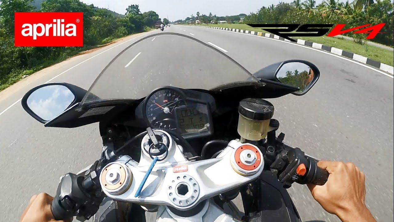 Aprilia RSV4 (1000cc) Bike - High Speed Run | SCARY FAST!!!