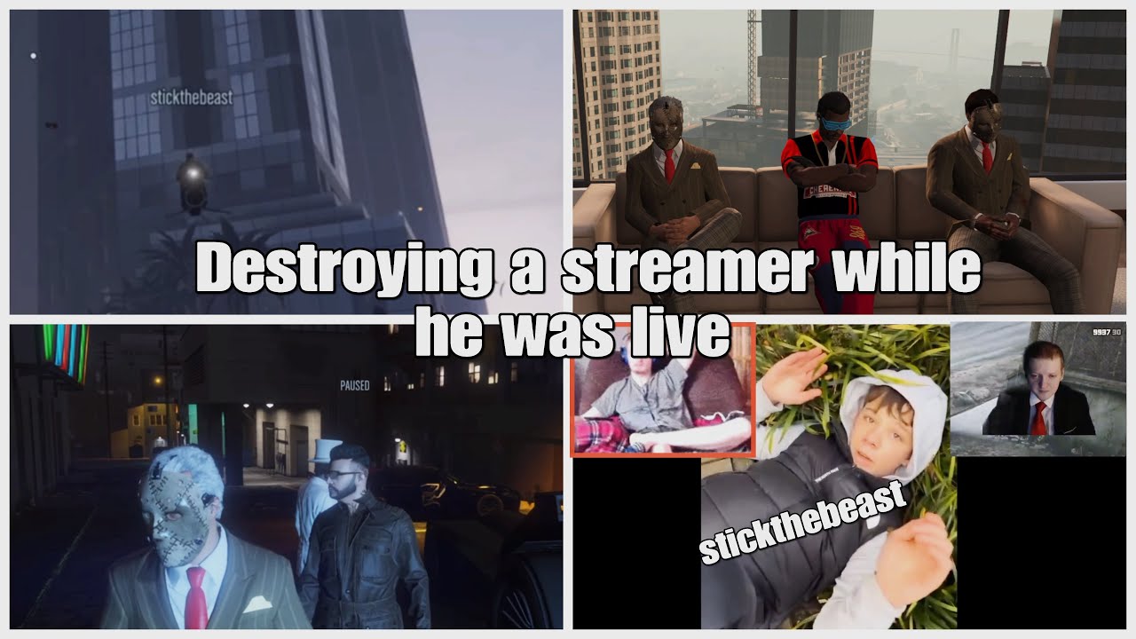 Destroying a streamer while he was live | The professional Griefer | Gta Online 
