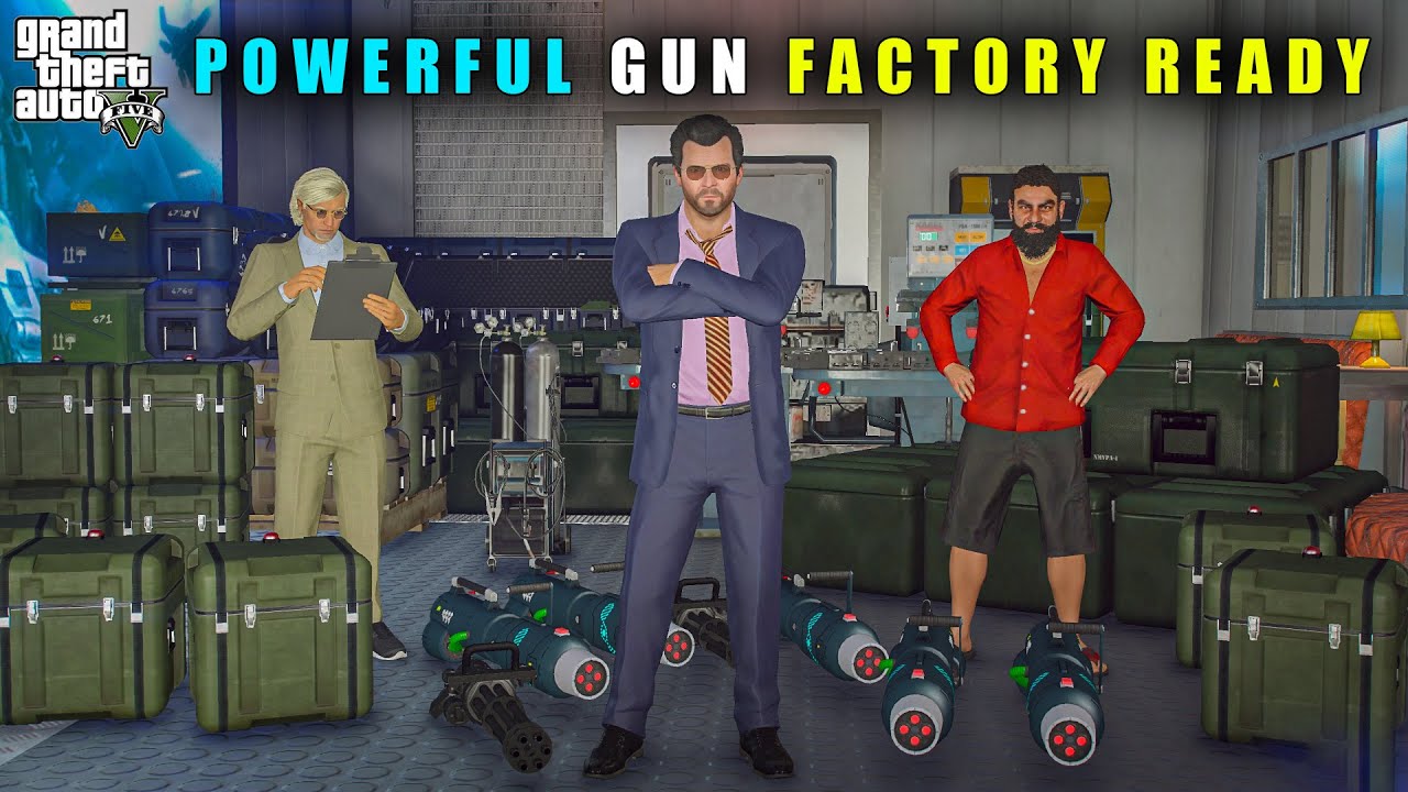 GTA 5 : FINALLY MICHAEL BIGGEST  GUN FACTORY IS READY || BB GAMING