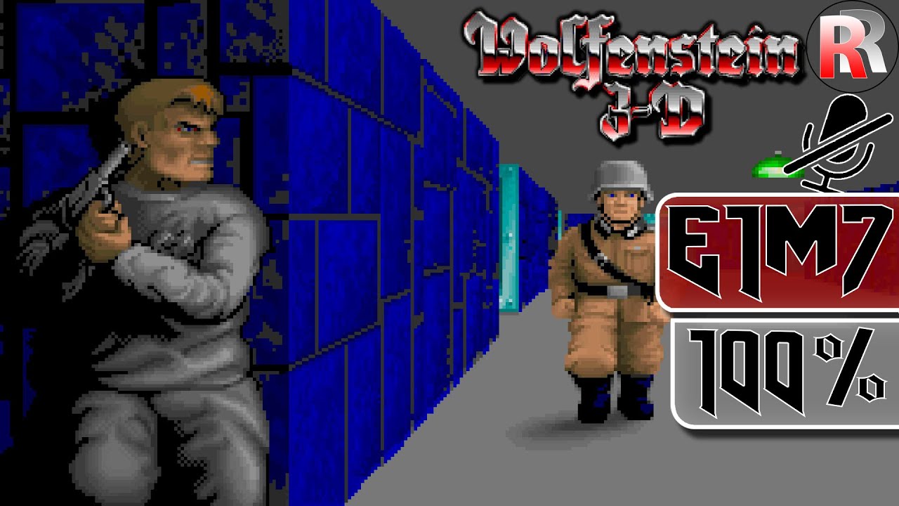 Wolfenstein 3D - 30th Anniversary Edition - Прохождение на 100% - [Без комментариев] - E1M7