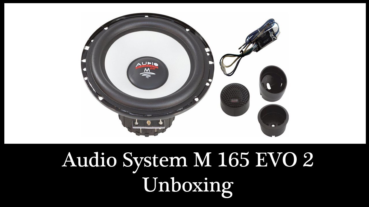 Audio System M 165 EVO 2 Lautsprecher Audio System 2-Wege 16,5cm Speaker  3Ohm Unboxing DIY