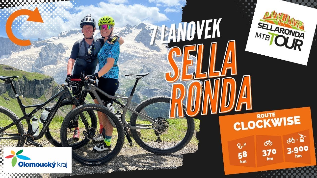 SELLA RONDA DOLOMITY na bajku - směr hodinových ručiček