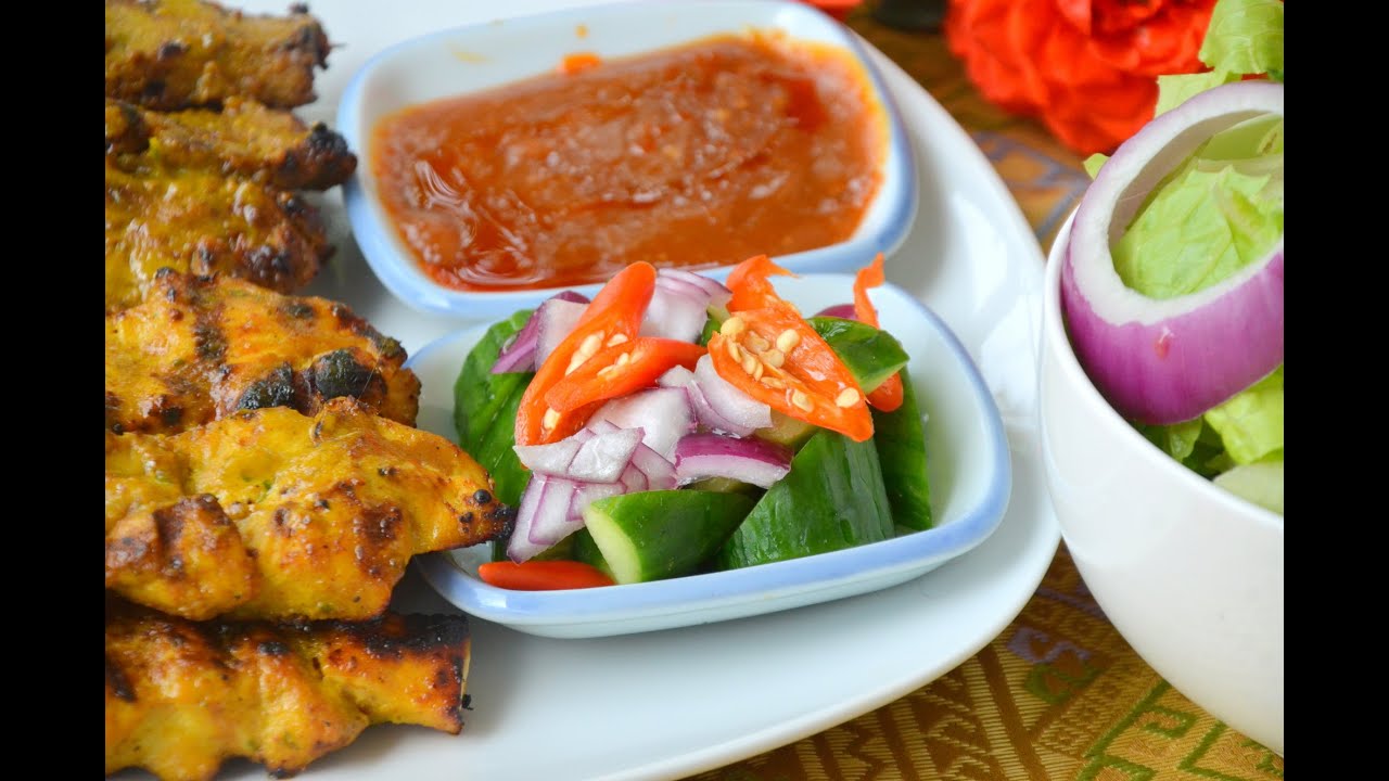 How to Make Thai Peanut Sauce & Cucumber Salad  น้ำจิ้มสะเต๊ะ อาจาด