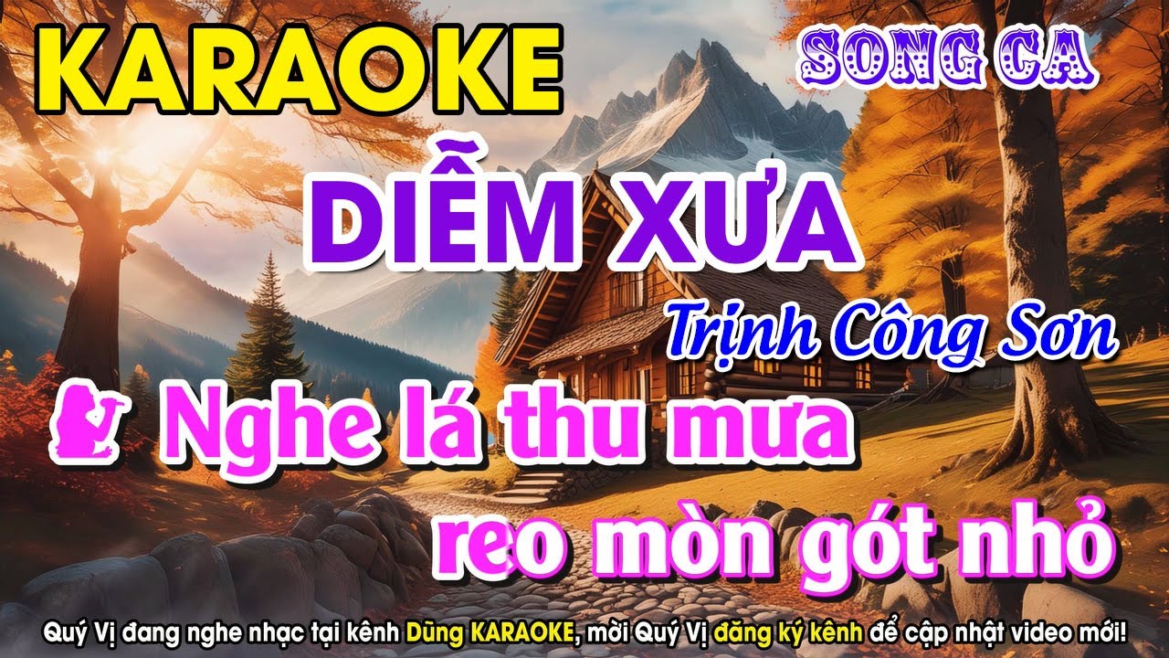 KARAOKE l Diễm Xưa - Tone SONG CA l Nhạc Sống ll Beat Dũng KARAOKE I #diemxua #DiễmXưa #trinhcongson