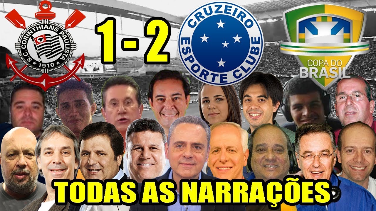 Todas as narrações - Corinthians 1 x 2 Cruzeiro / Cruzeiro Campeão da Copa do Brasil 2018