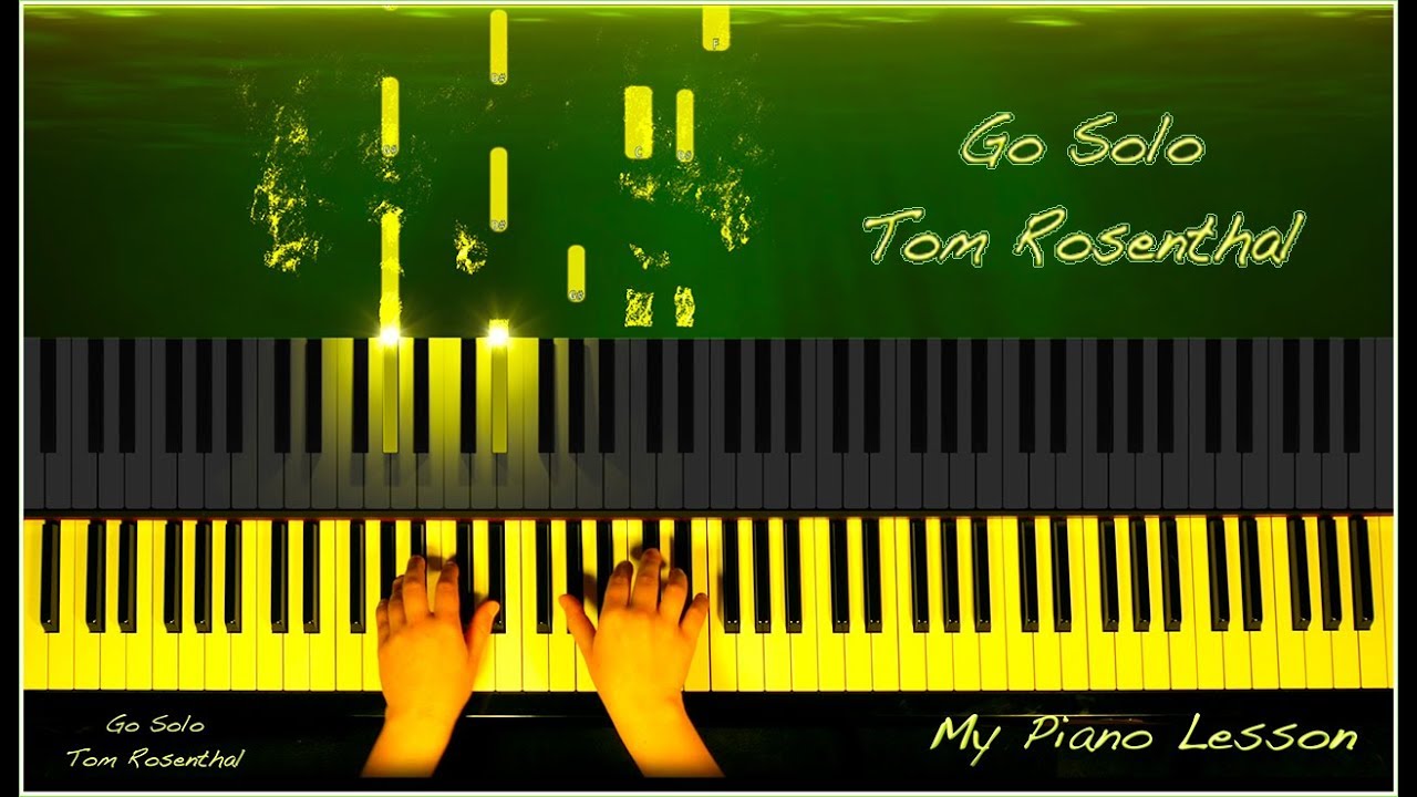 Tom Rosenthal - Go Solo -  Piano Tutorial Cover by Marina Kirova (with Free Piano Notes)