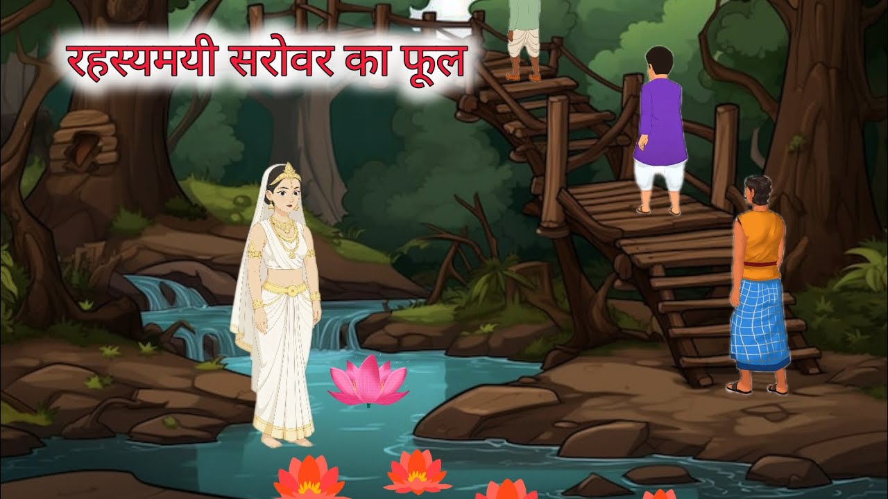 रहस्मयी सरोवर का फूल। rahsmayi sarovar ka ful ।hindi kahaniya।moral story। जादुई कहानियां।