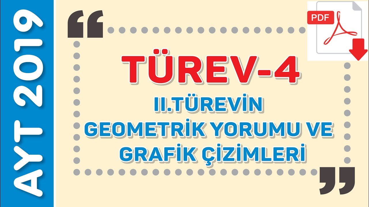 II TÜREVİN GEOMETRİK YORUMU(FEN LİSESELERİ İÇİN) - EMRAH HOCA(PDF)