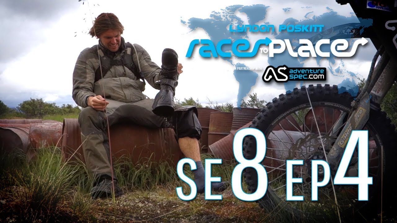 Adventure Motorcycling Documentary Races To Places SE8 EP4 Ft. Lyndon Poskitt