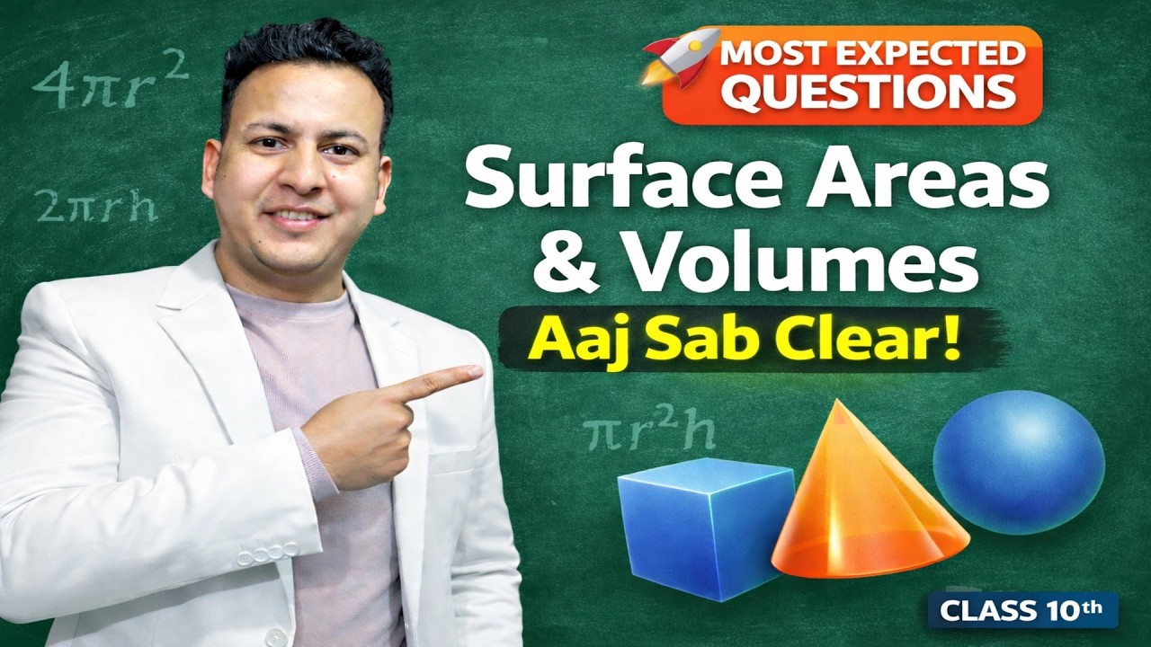 SURFACE AREAS AND VOLUMES CLASS-10,PART-2 , EXAM BOOSTER MOST EXPECTED QUESTIONS 80/80