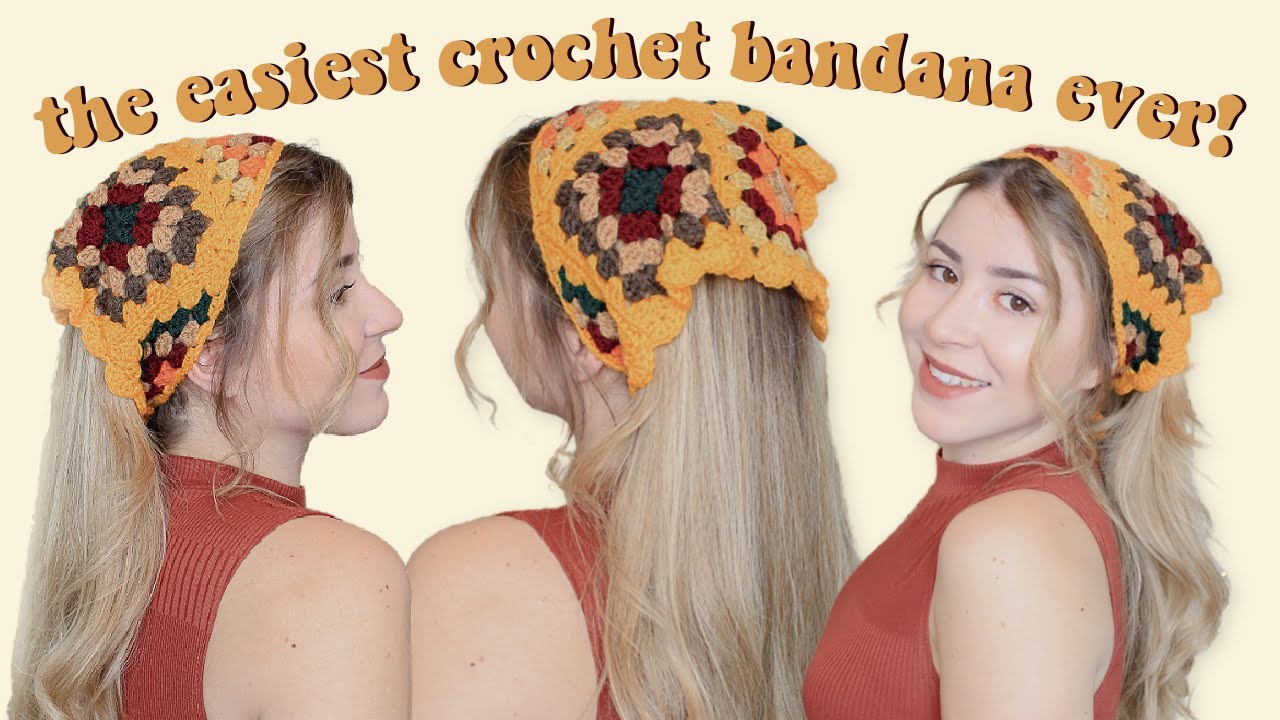 Granny Square Bandana Tutorial ~ 𝓬𝓸𝓽𝓽𝓪𝓰𝓮𝓬𝓸𝓻𝓮 ~