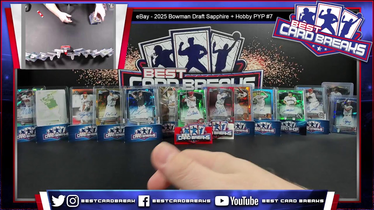 eBay - 2025 Bowman Draft Sapphire + Hobby DUAL CASE Pick Your Player #7- 3/5/26