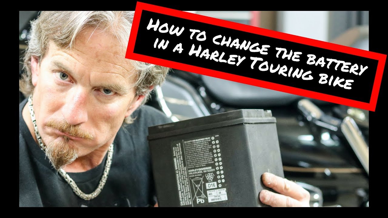 How to change the battery in a Harley Rushmore Motorcycle