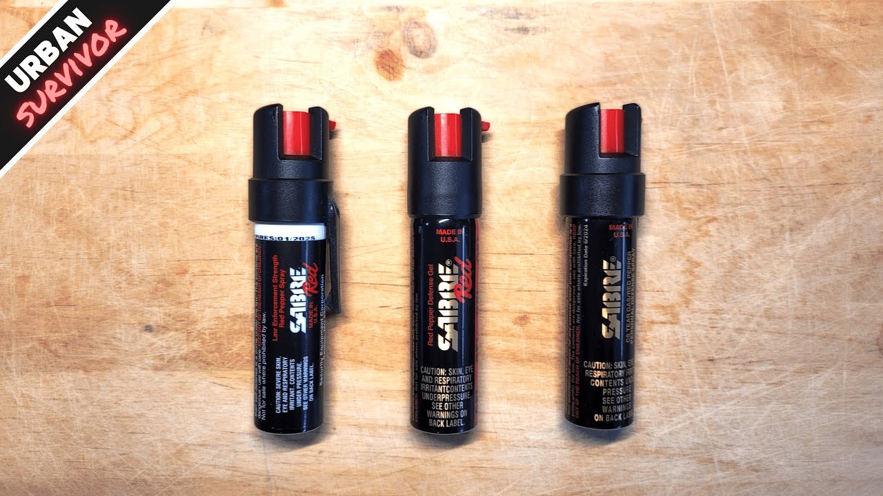 Sabre Compact Pepper Spray vs Gel vs 3 in 1 Formula 🔥