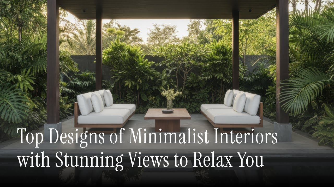 Top Designs of Minimalist Interiors with Stunning Views to Relax You #interiordesign #architecture