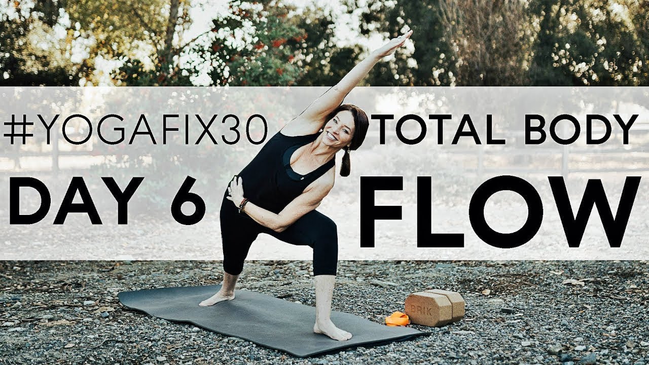 20 Minute Total Body Yoga Workout (Vinyasa Flow) Day 6 | Fightmaster Yoga Videos - YogaFix30