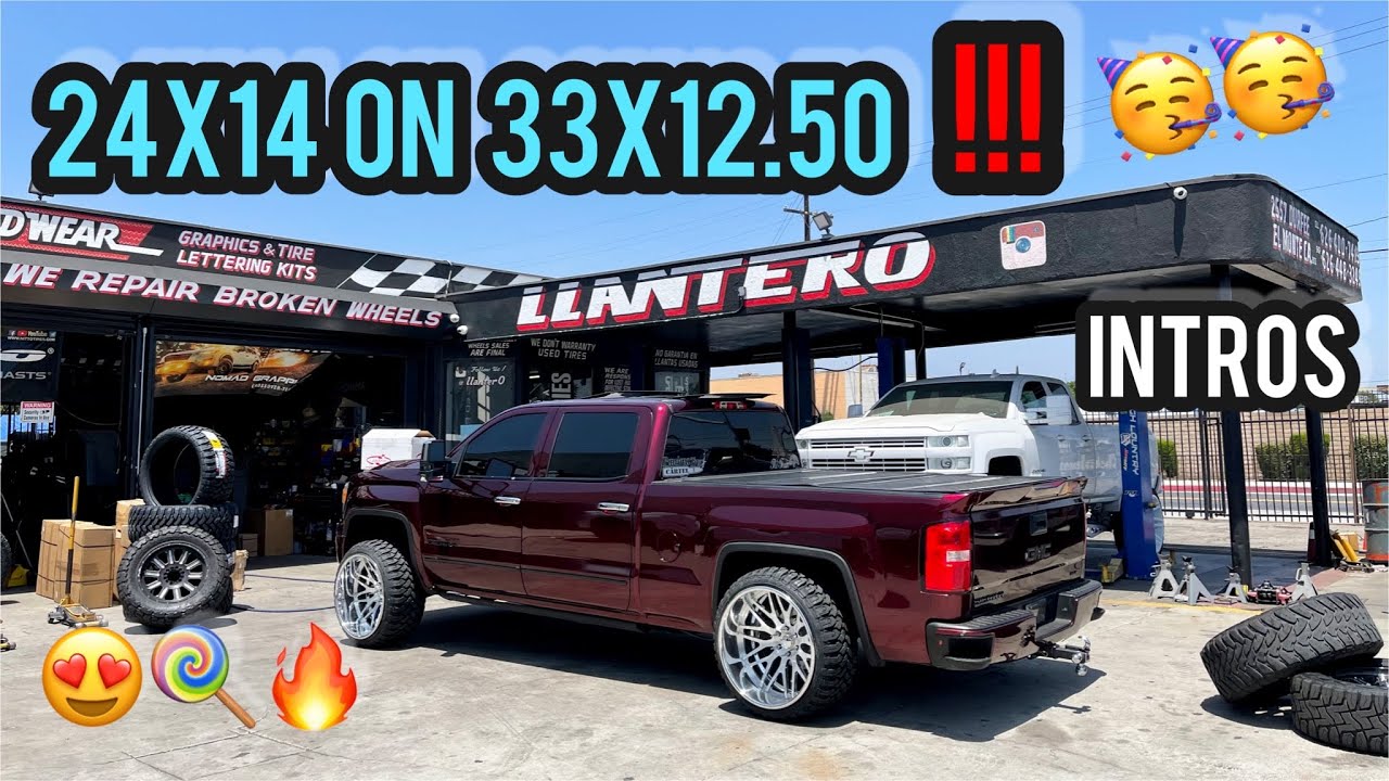 24x14 On 33x12.50 INTROS ON A 3inch lift !!! Added DUAL EXHAUST!(ft:CANDYLAND)🍭!