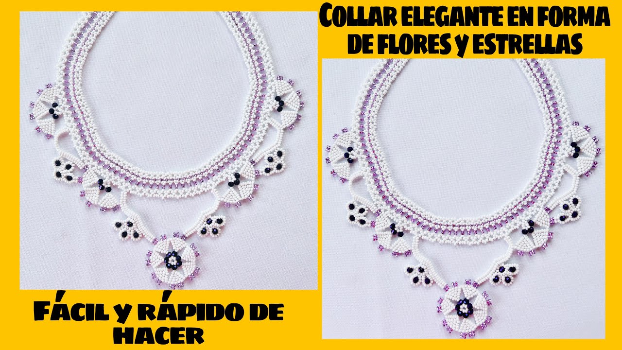 ¡NO VAS A CREER cómo quedó este collar de flores y estrellas!