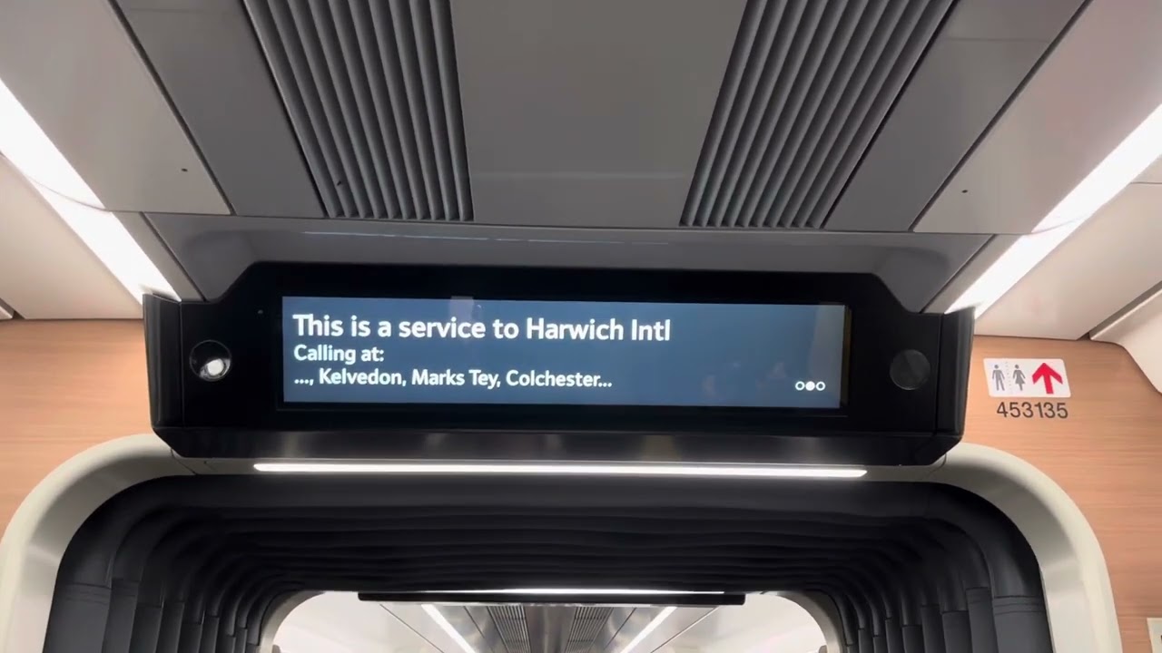 *RARE* Greater Anglia announcement to Harwich International via Romford