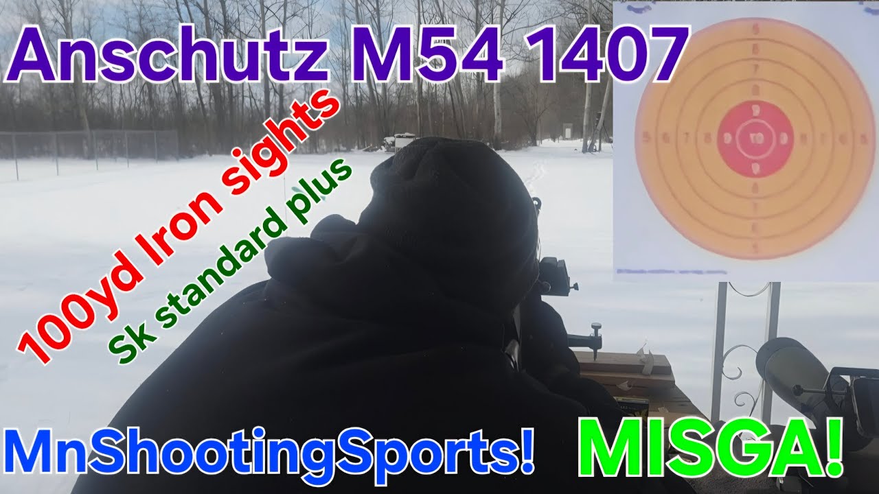 Anschutz Match 54 1407! 100yds Aperture sights! Making Iron Sights Great Again! @MnShootingSports 