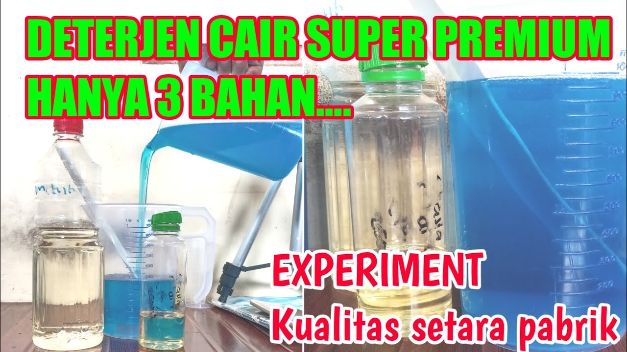 Experiment Cara membuat deterjen cair dengan texapon kualitas super premium 2022