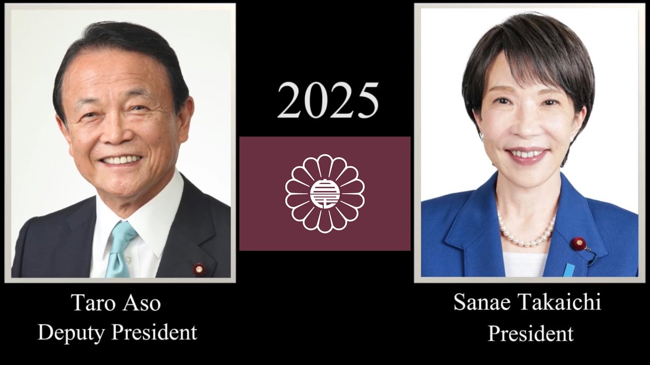 Presidents & Deputy Presidents of the LDP, every year (1955 - 2025)