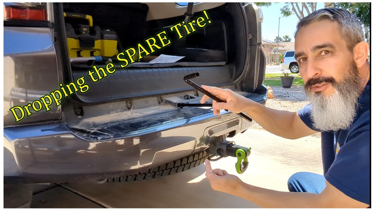 5th Gen 4Runner Spare Tire REMOVAL - How To