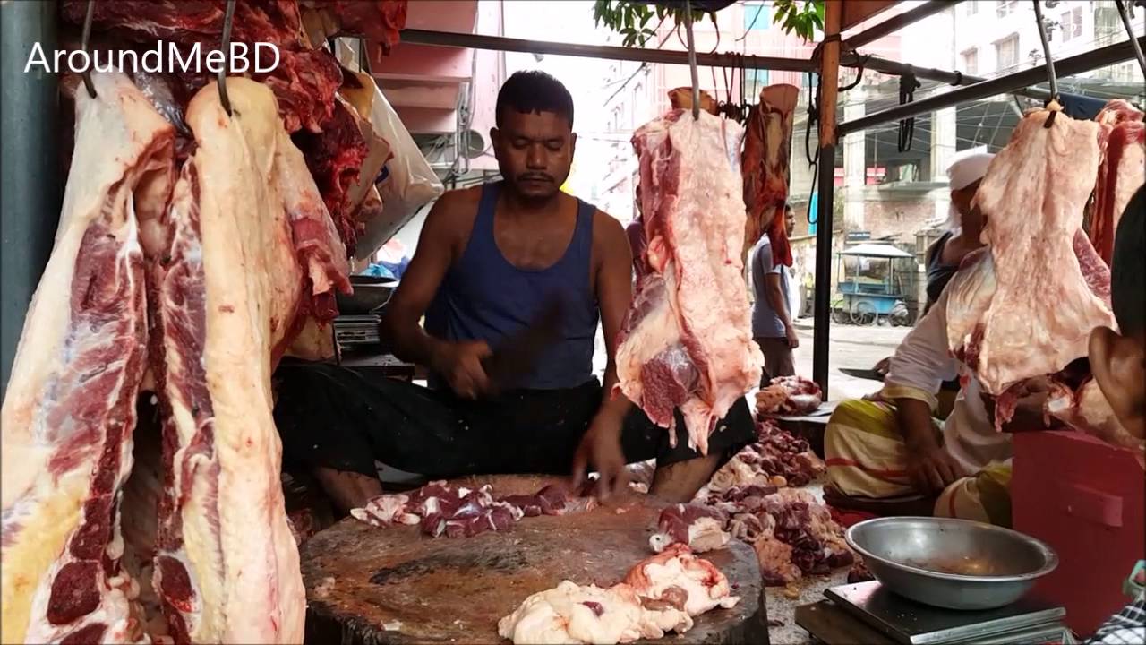 Beef Market | Muslim Bazar Cow Meat Processing Dhaka Bangladesh