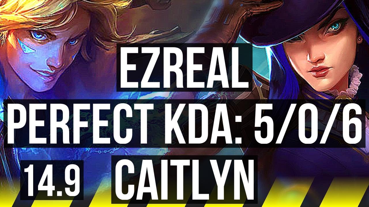 EZREAL & Blitzcrank vs CAITLYN & Thresh (ADC) | 5/0/6, 65% winrate | KR Master | 14.9