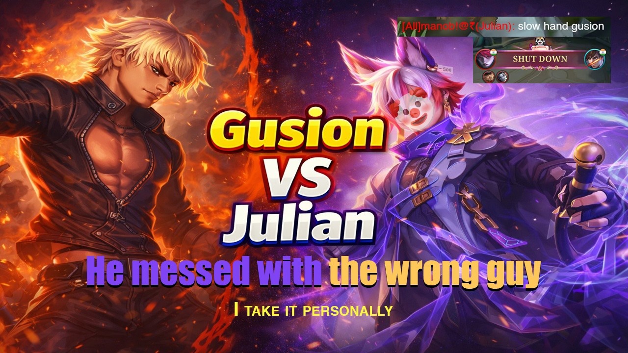 Julian Regretted This Fight 😱 | Gusion Gameplay 19 kills Domination🔥#mlbb #moba5v5  #gusion