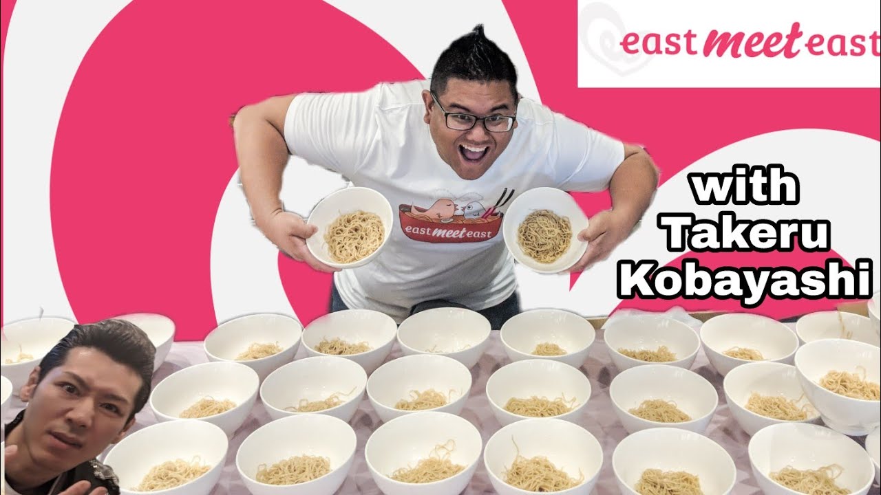 Ramen Eating Contest with Takeru Kobayashi hosted by East Meet East