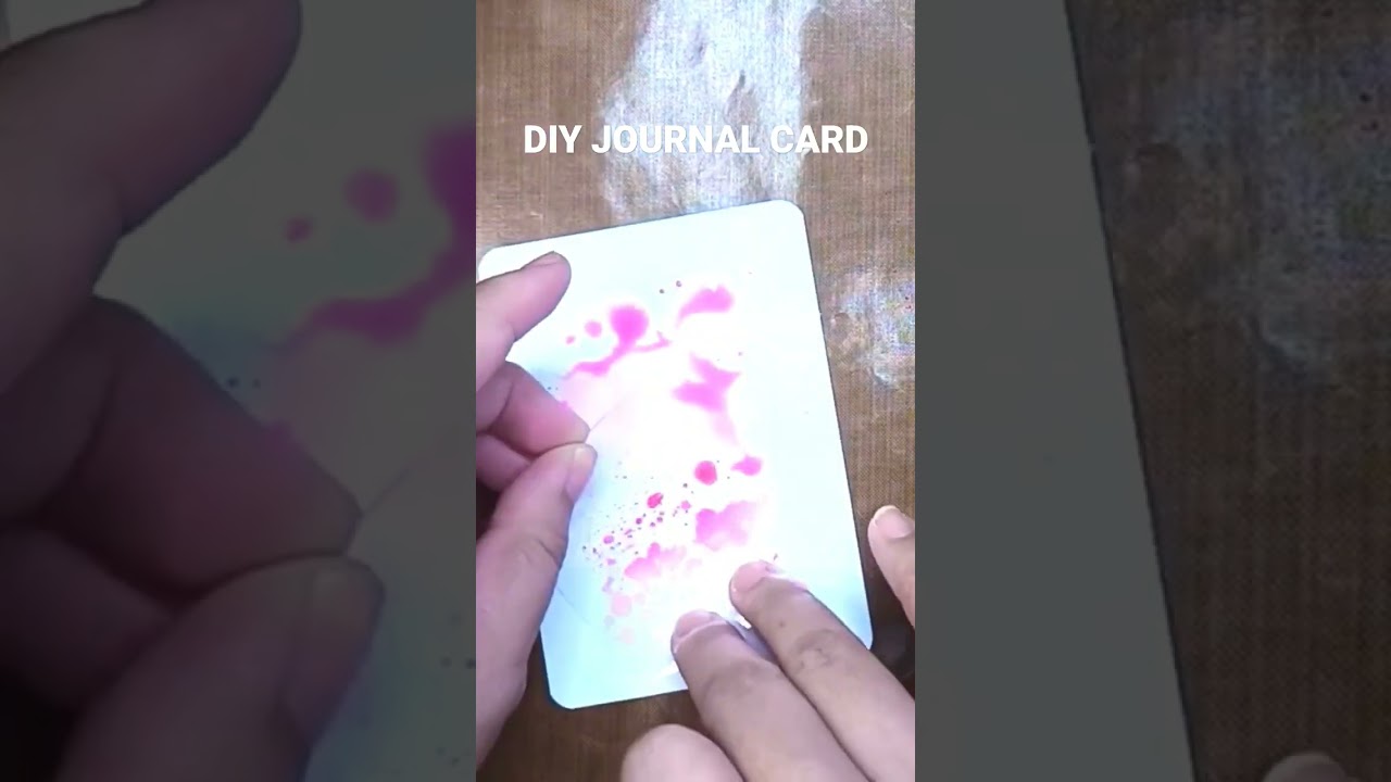 DIY JOURNAL CARD #craft #diy #journal #cards #shorts #journalwithme #handmade #handcraft #tutorial