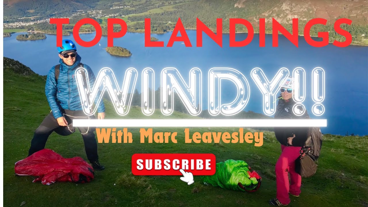 Paragliding - How to top land in high wind 