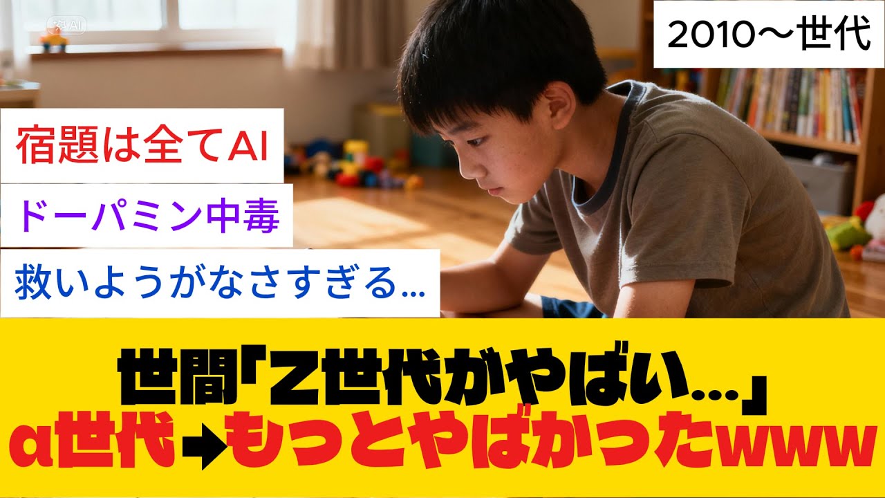 次なる世代　&alpha;世代がやばすぎる&hellip;【解説・反応集】