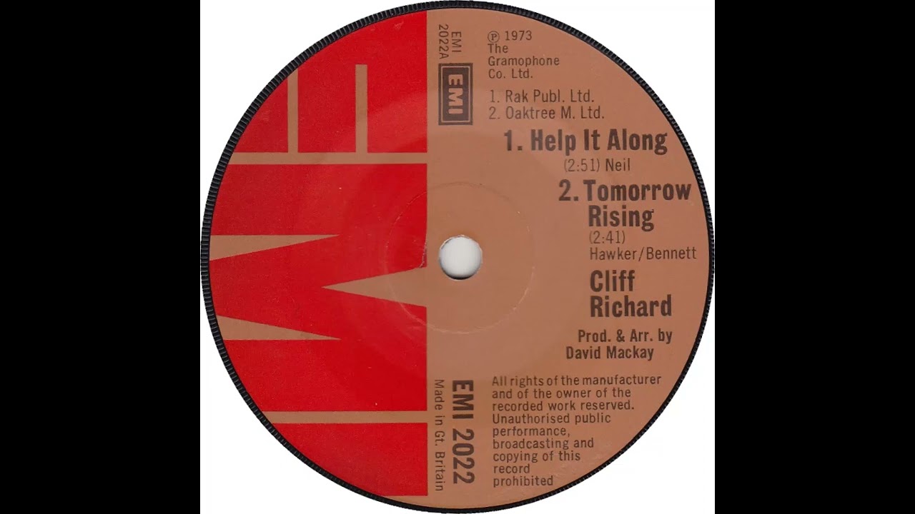 UK New Entry 1973 (95a) Cliff Richard - Help It Along