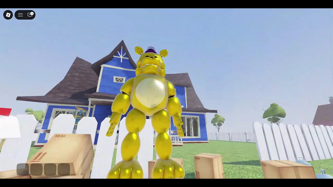 the running fredbear mod for hello neighbor is now on roblox-