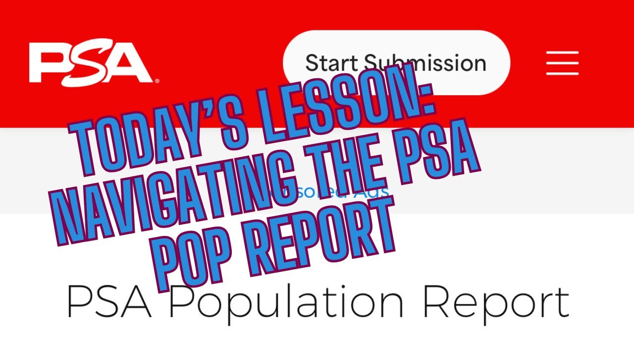Navigating the PSA POPULATION REPORT! A Quick Tutorial