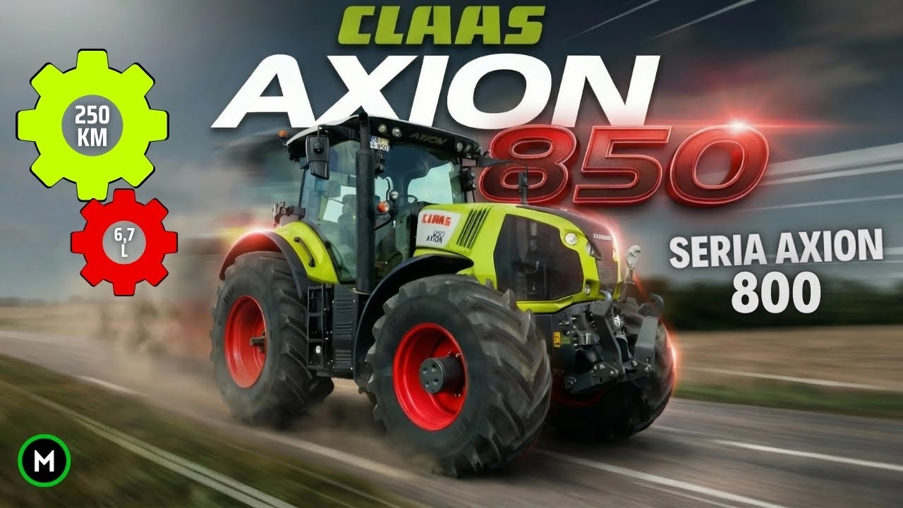 CLAAS AXION 850 - czarny koń w przedziale 200 - 300 KM | Prezentacja / test ciągnika