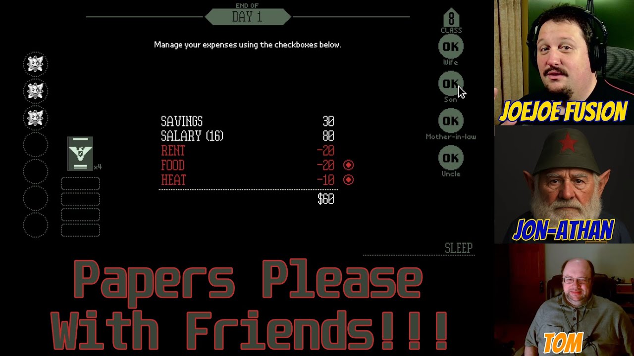 Papers Please Turns Family Members Into Line Items